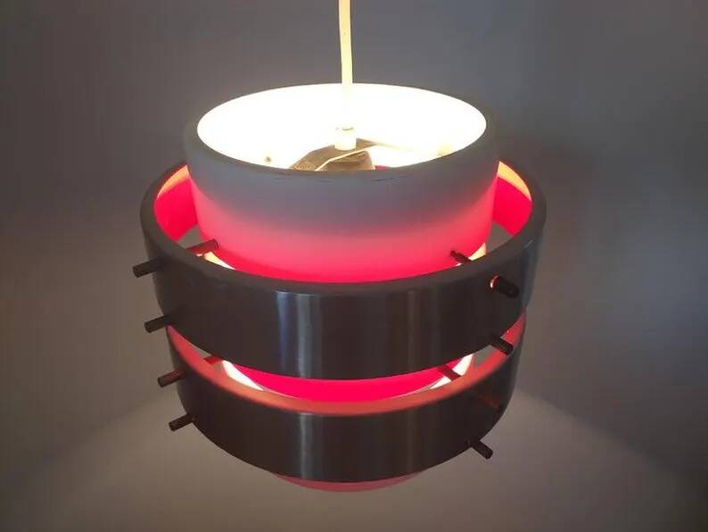 Midcentury Pendant in Style of Jo Hammerborg, Denmark, 1970s