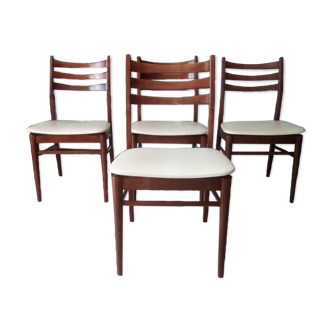 Lot de chaises scandinaves années 60