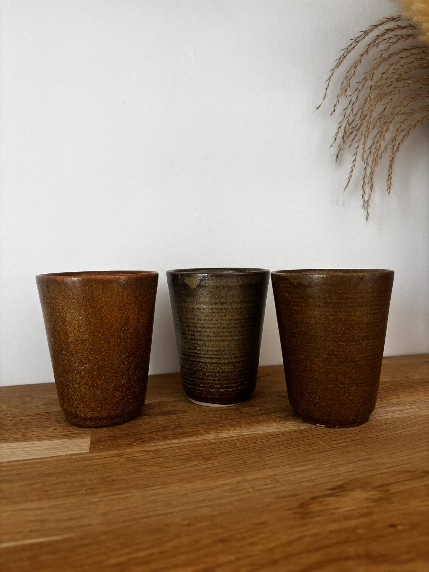 Set of 6 stoneware tumblers from Digoin.