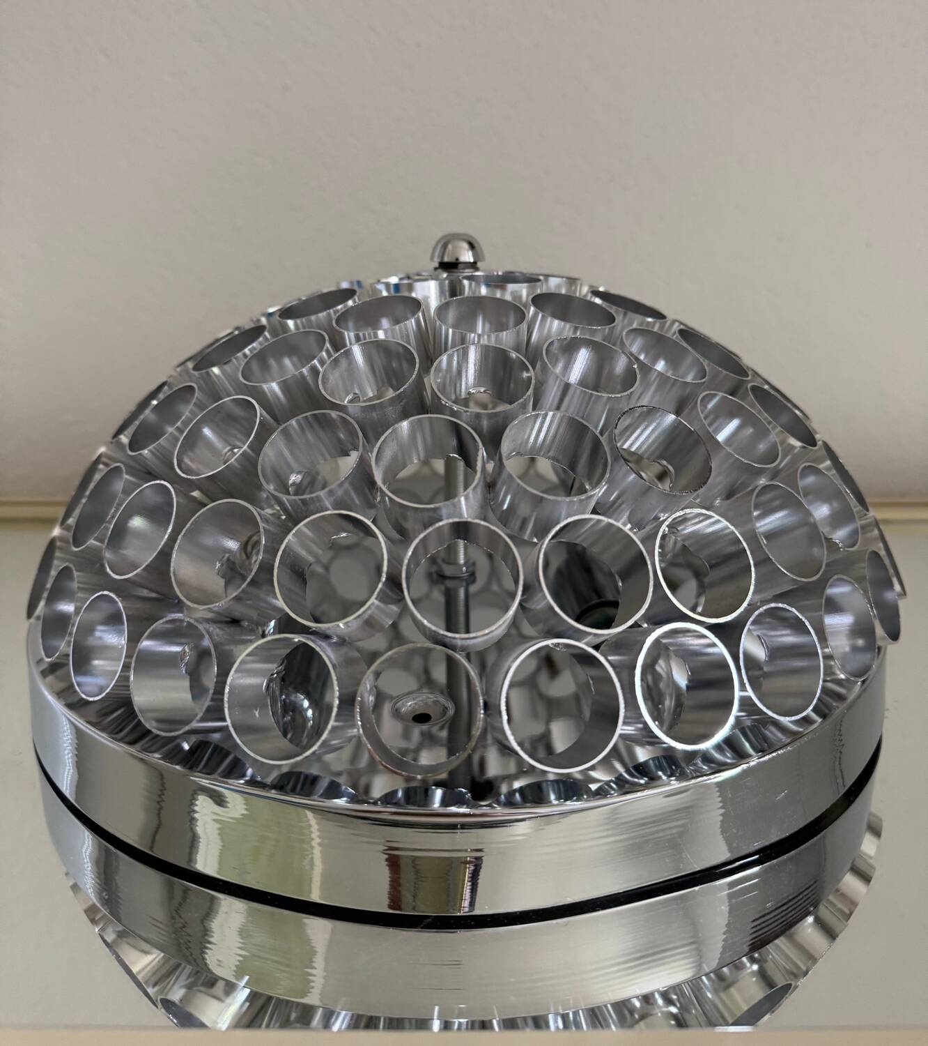 Plafonnier design aluminium années 2000