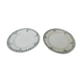 Assiettes plates Moulin des loups 452 ancienne vintage Lot de 2