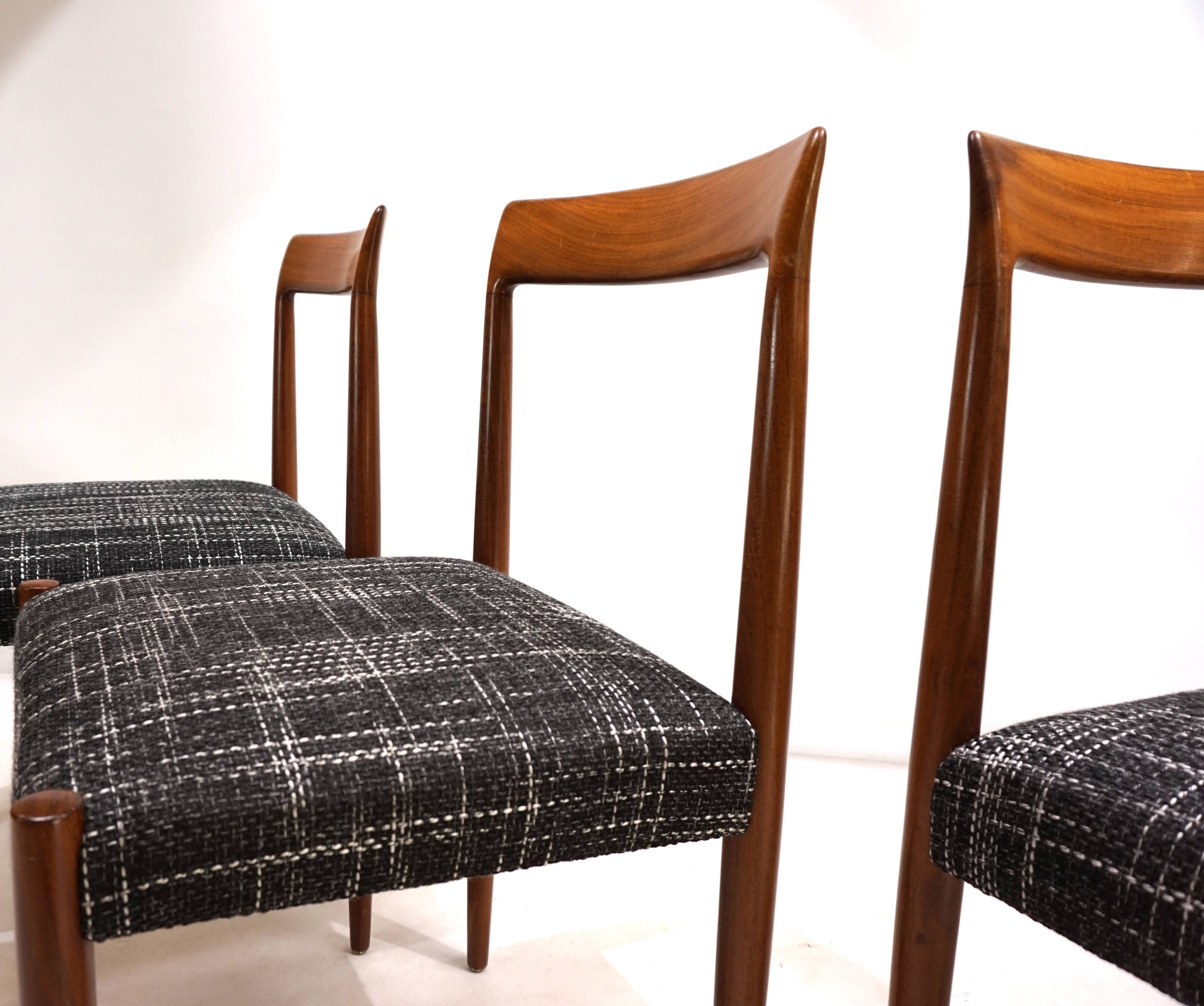 Lübke Teak Dining Chairs Set of 4, 1960