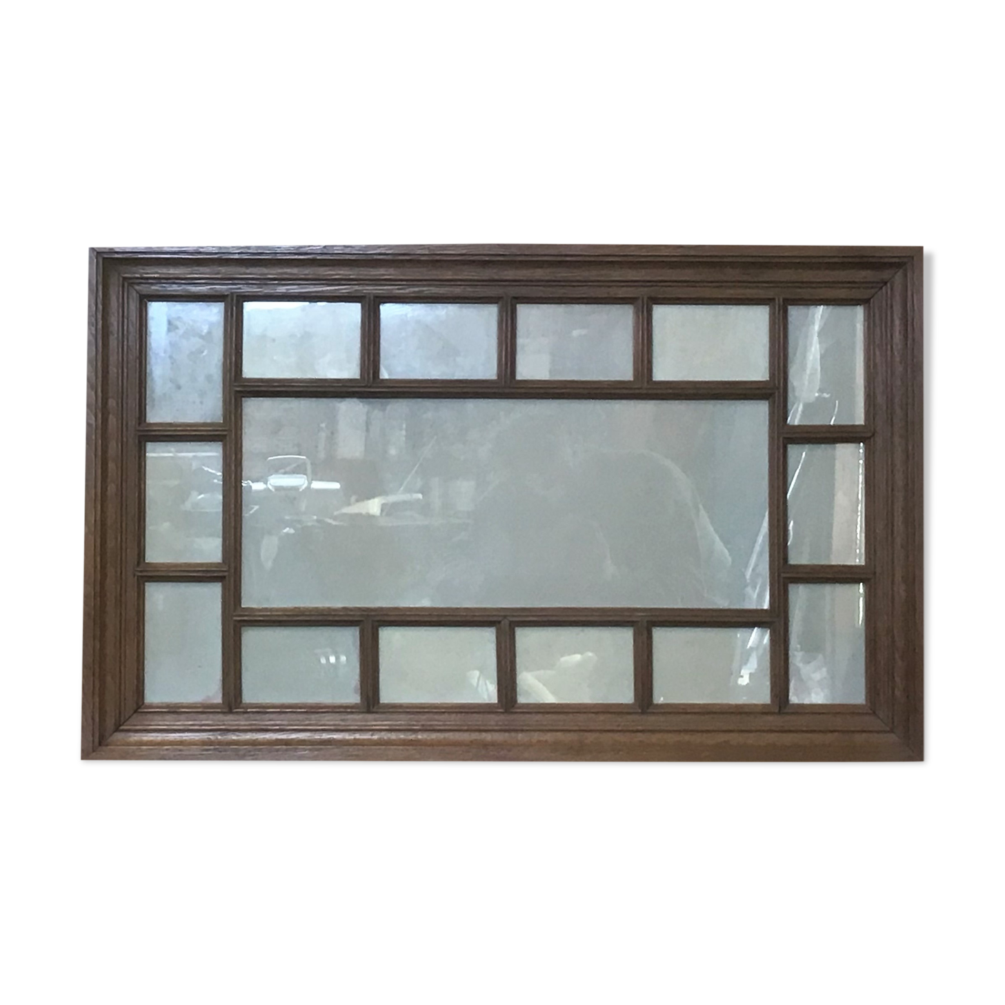 Large multi-view solid oak frame 91, 7 cm X 56, 7 cm