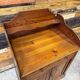 Small kitchen cabinet in pitch pine.
