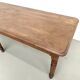 Table en chêne massif à 6 pieds tournés (1900)