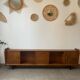 Vintage low oak sideboard (shallow)