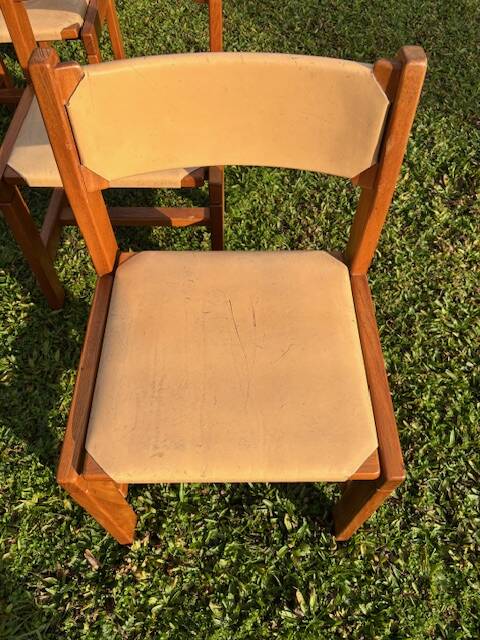 set of 4 vintage Maison Regain chairs from 1970