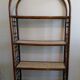 Vintage rattan bamboo tier