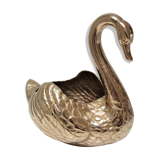 cache brass pot zoomorphic vintage swan