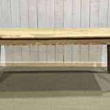 19th century farmhouse table in raw fir and chestnut