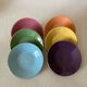 Geneviève Lethu Watercolor Coffee Saucers - Complete Set