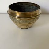 Selency brass pot cover x Monoprix Croisé Laroche
