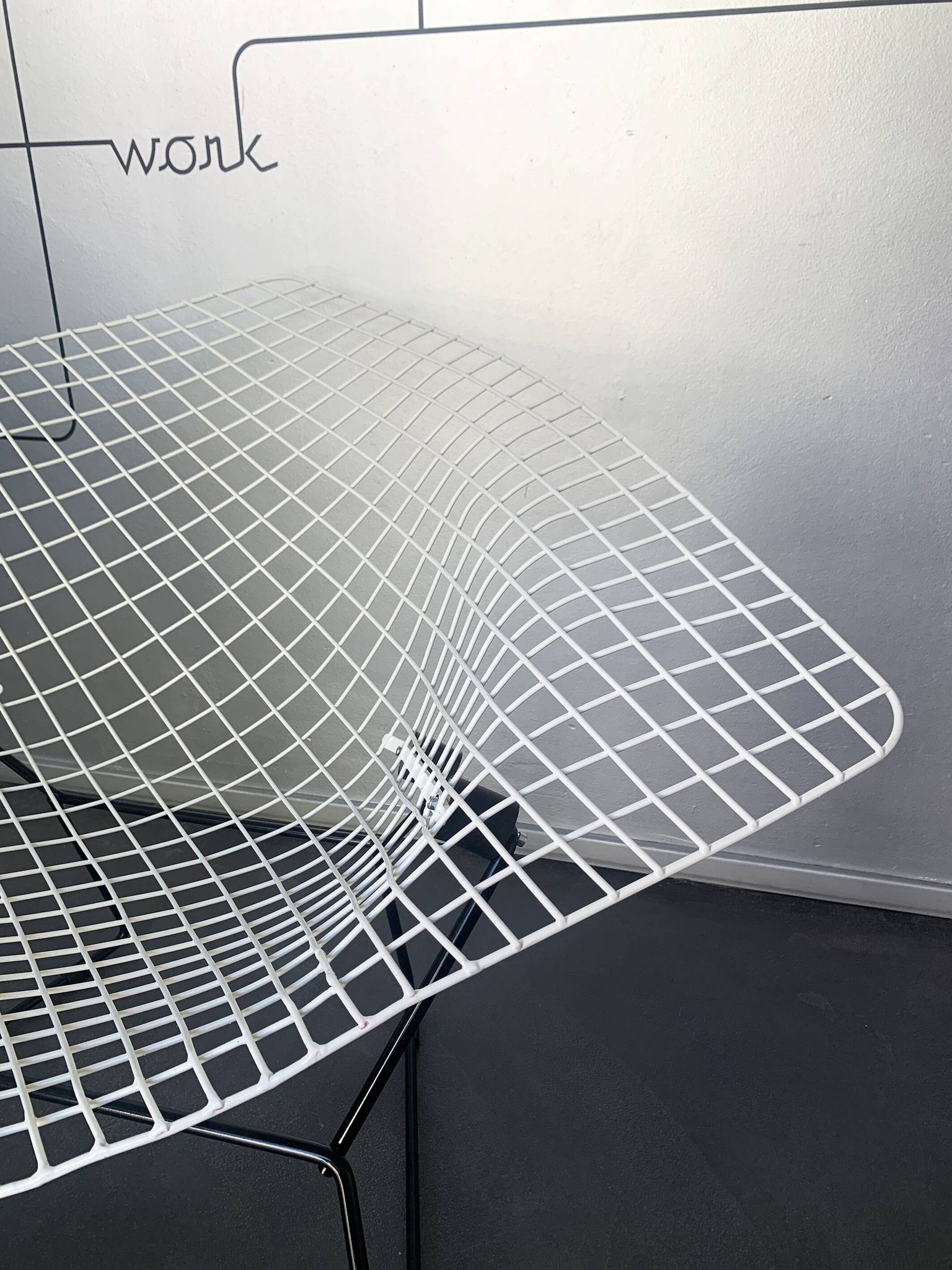 Big Diamond armchair, Harry Bertoia for Knoll International, 1950s-60s, restored
