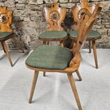 Lot of 4 bistro inn chairs from the 1970s