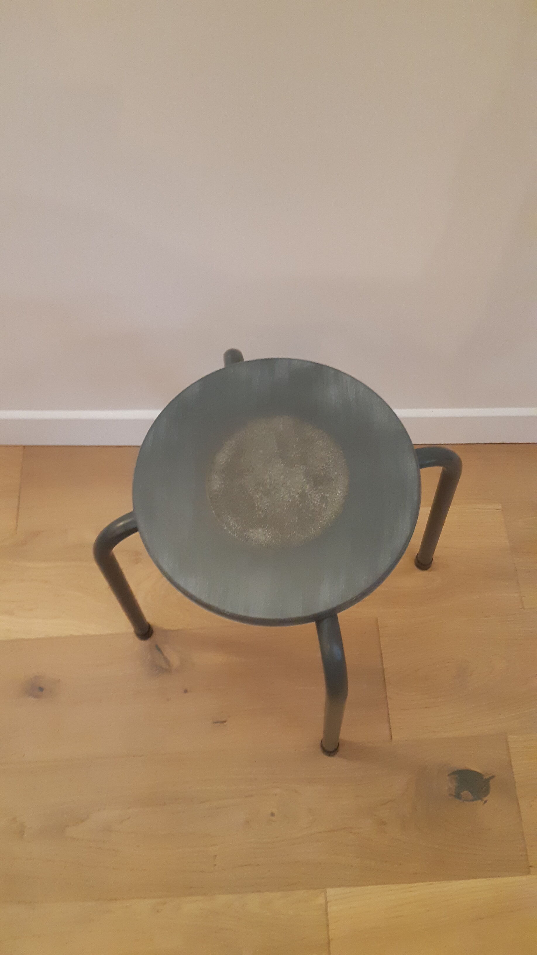 Former renovated school stool