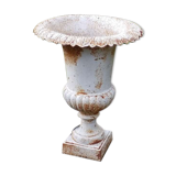 Pair of cast iron vases