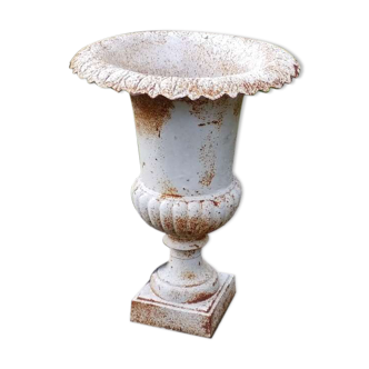 Pair of cast iron vases
