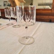 Water and wine glasses from the Royal Manufacture of Bayel