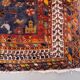 Vintage tribal rug 170x240 cm, wool oriental handmade rug large 2553