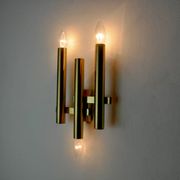 TUBULAR WALL LIGHT FROM MAISON SCIOLARI, 3 LIGHTS, ITALY, 1970