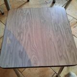 Formica table, 4 chairs and 1 stool