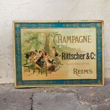 Champagne advertising sheet