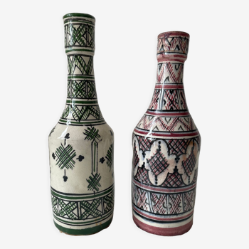 Lot de 2 bouteilles vases Safi