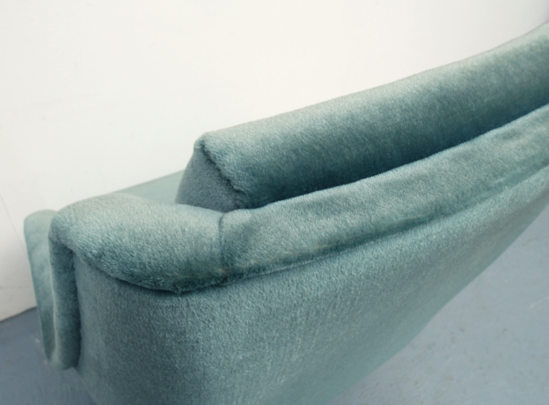 1950s clubchair in blue velour