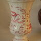 Vase Moustiers faience décor main oiseaux signé