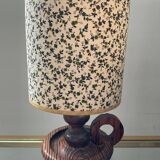 Pair of Scandinavian wooden lamps from the 60s