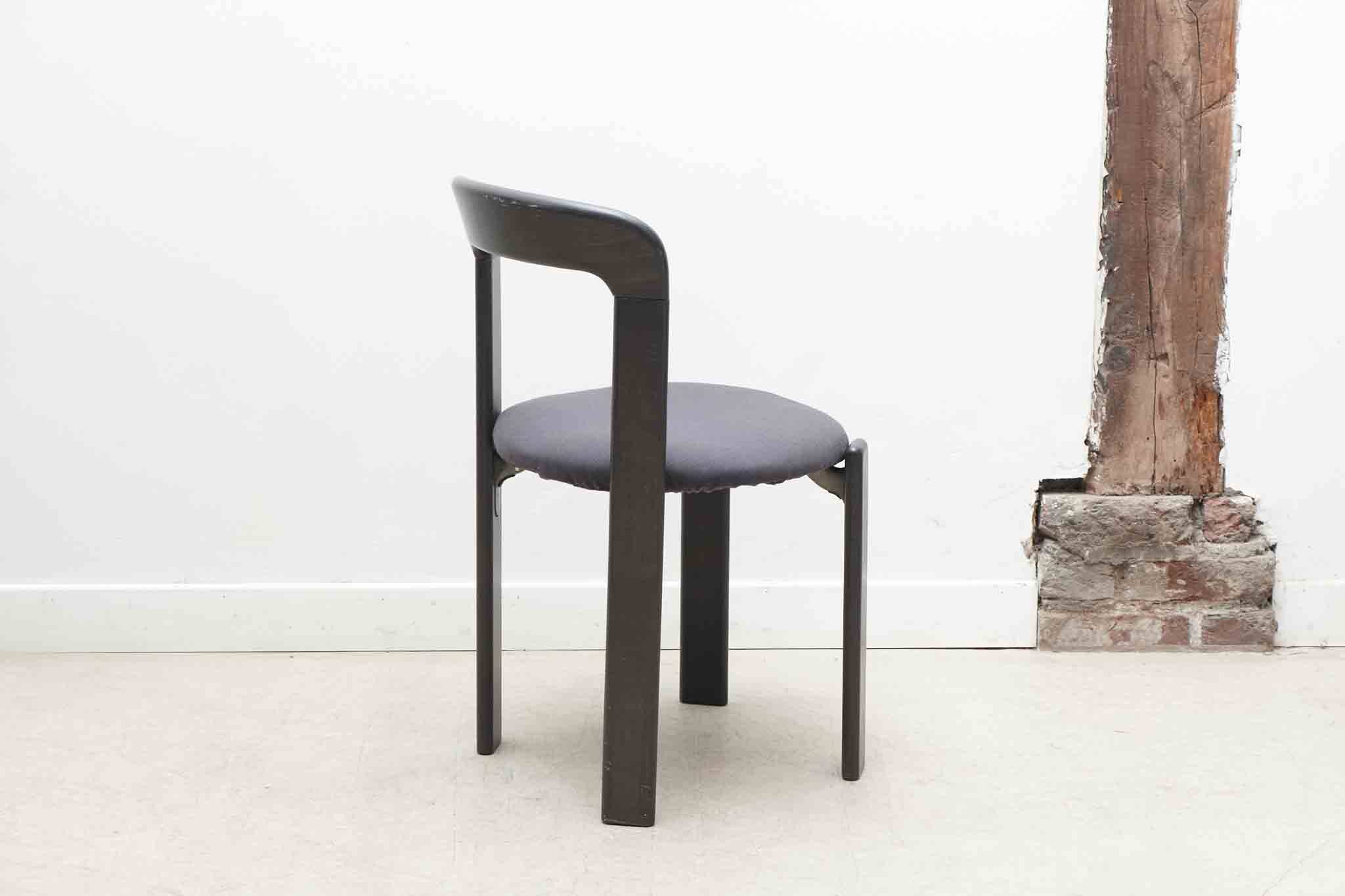 Bruno Rey chair by Kusch+co in anthracite - upholstered seat