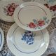10 assiettes plates anciennes dépareillées
