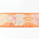 Tapis de couloir vintage orange pâle 3x13, 94x381 cm