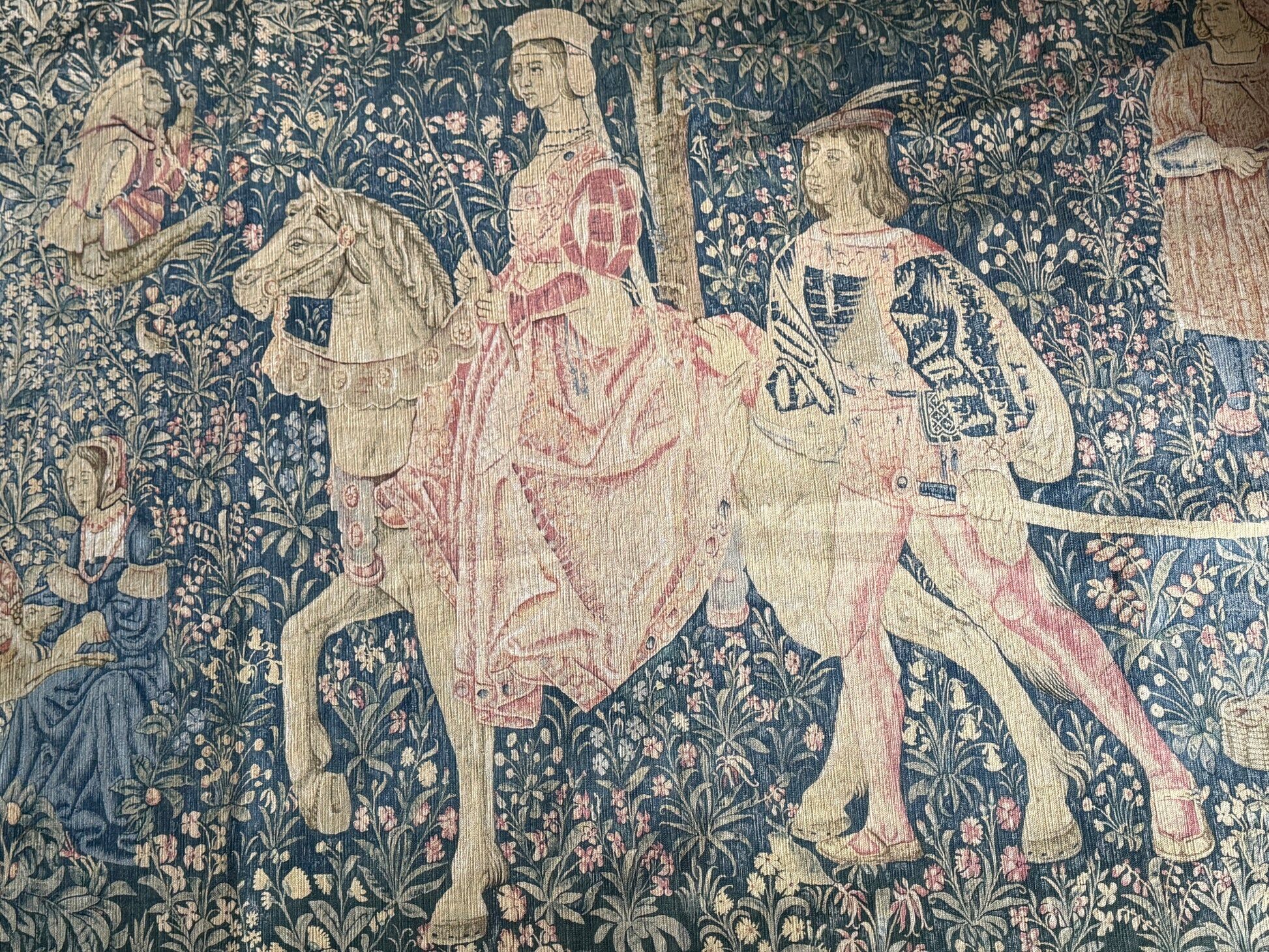 Aubusson tapestry, The Noble Amazon, Halluin stitch, 1950s
