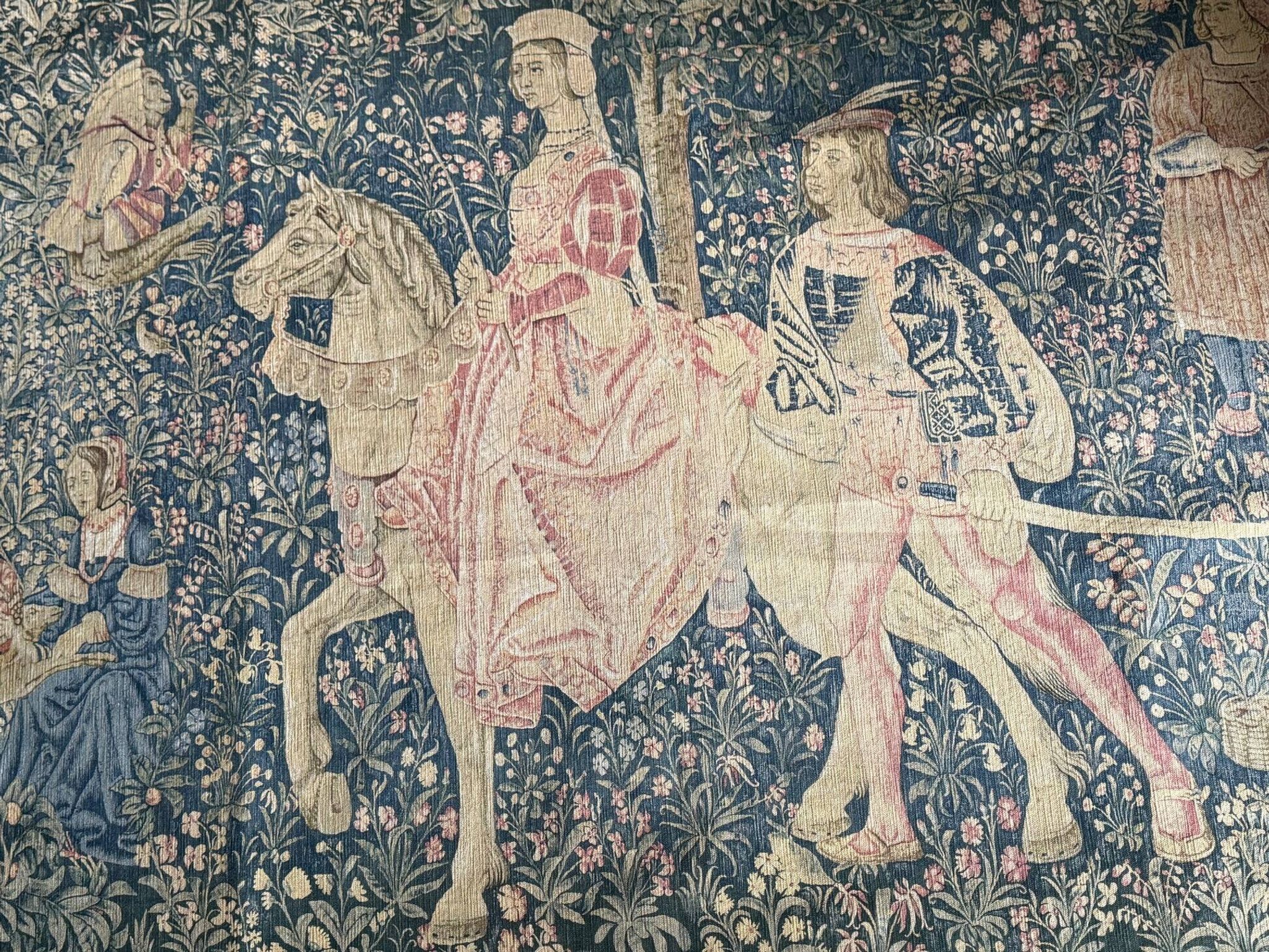 Aubusson tapestry, The Noble Amazon, Halluin stitch, 1950s