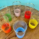 Verres à liqueur et à vin vintage des années 1960