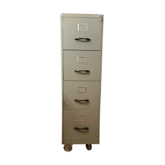 Cabinet 4 drawers of the 1960s metal