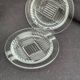 2 art deco glass ashtrays