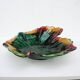 Old large leaf-shaped ceramic bowl from Vallauris.