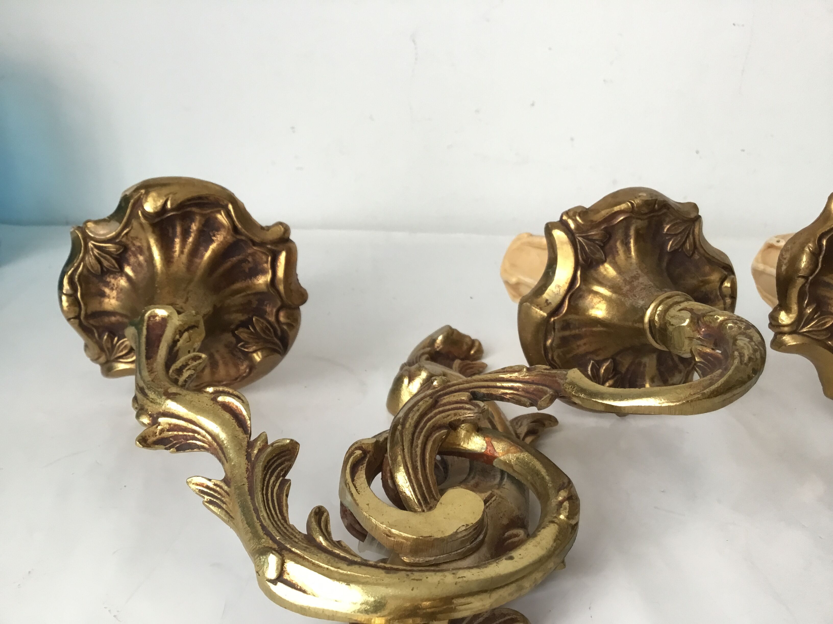 Pair of bronze appliques