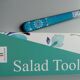 Service of 2 metal salad servers