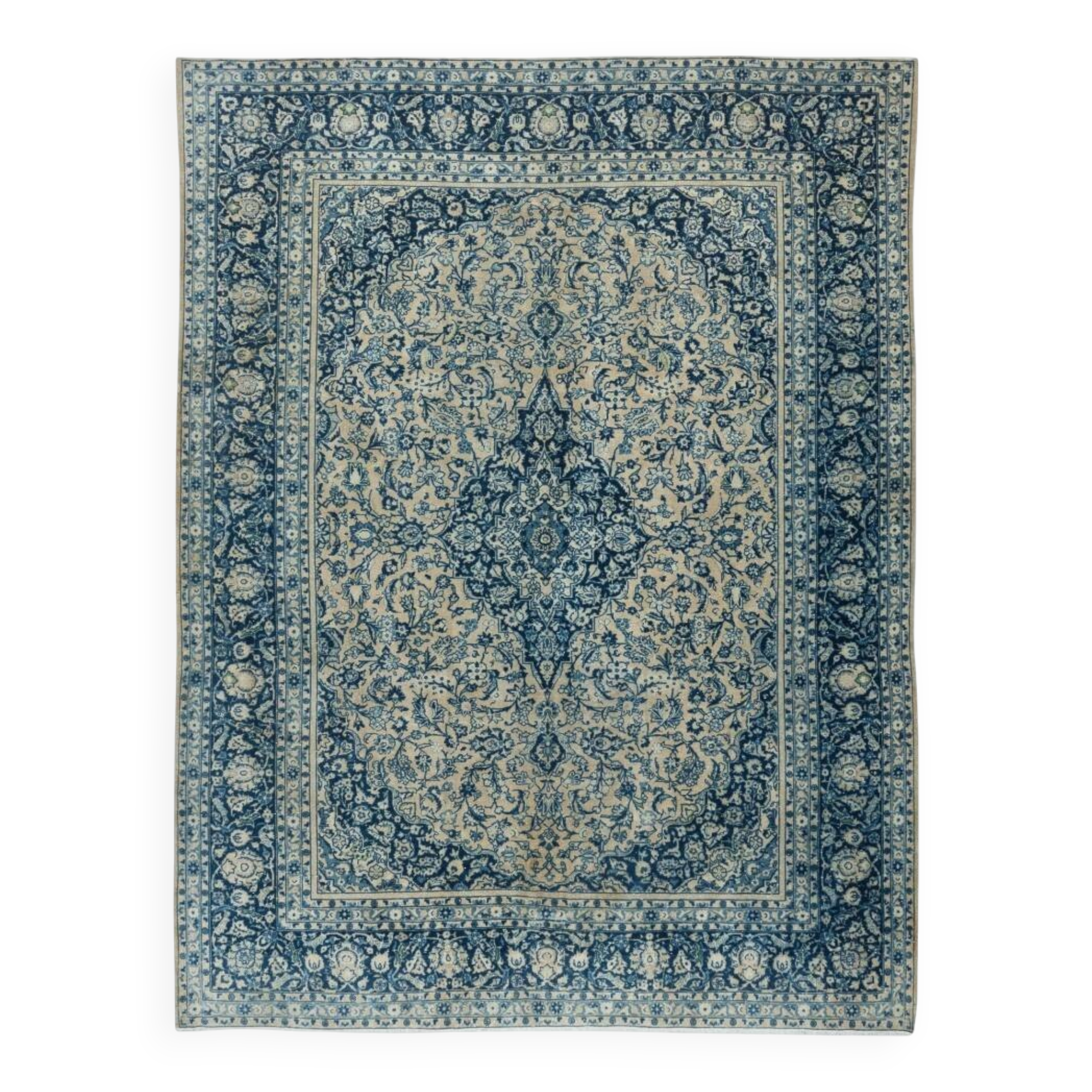 Vintage Handmade Turkish Oushak Rug. Excellent Condition
