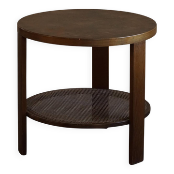 Table d'appoint danoise moderne en hêtre laqué, Fritz Hansen, « Modèle 1535 », années 1940