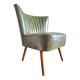 Vintage cocktail armchair, antique seating furniture.