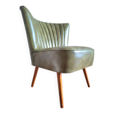 Vintage cocktail armchair, antique seating furniture.