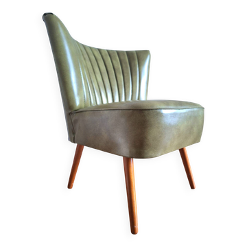 Vintage cocktail armchair, antique seating furniture.