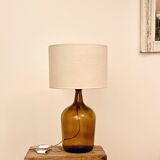 Lamp dame Jeanne and woven jute