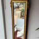 Mirror between two Louis XVI style in gilded wood with leaf around 1900