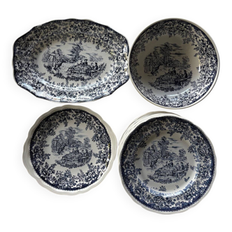 Luneville plates and dishes