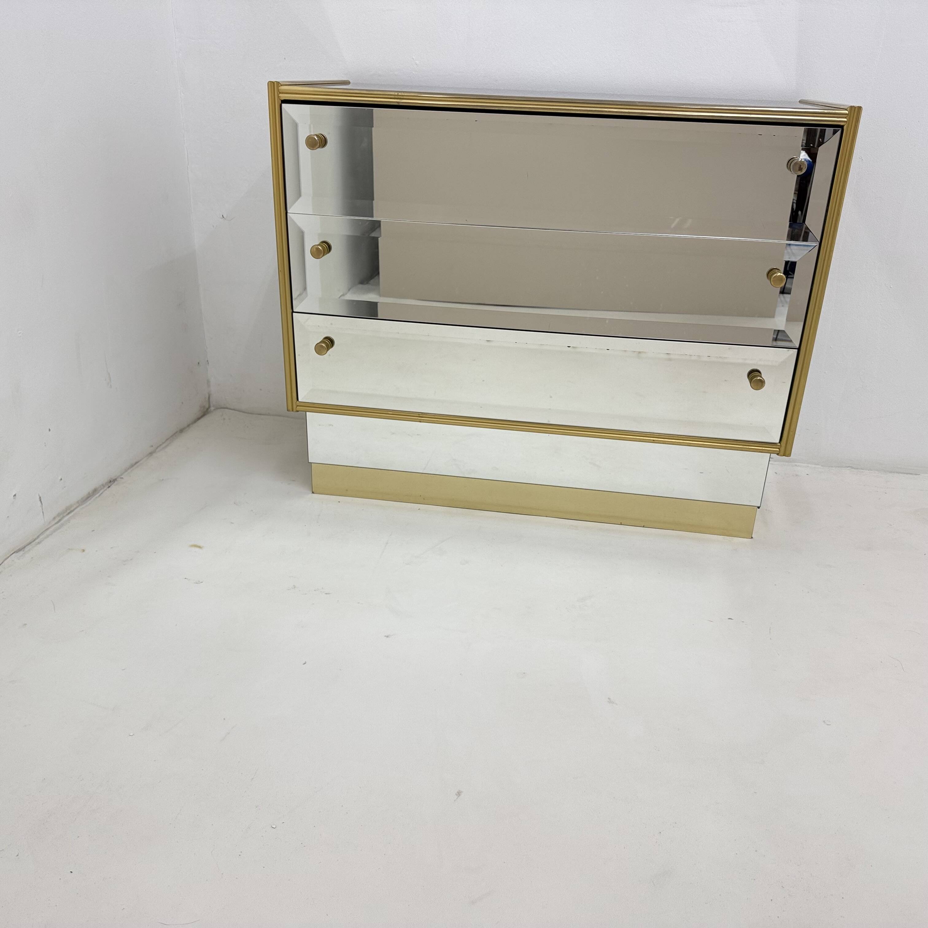 Commode à miroir Schöninger du milieu du siècle, années 1970
